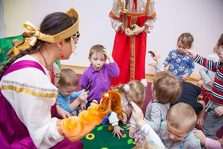 Кукольный театр в детский садик для малышей